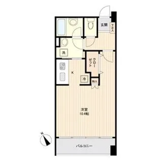 アーバンフラッツ榴ヶ岡【5階】の間取り