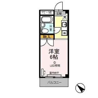 ハピラス武蔵藤沢【2階】の間取り
