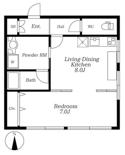 TBKマンション【1階】の間取り