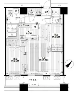 勝どきザ タワー【42階】の間取り