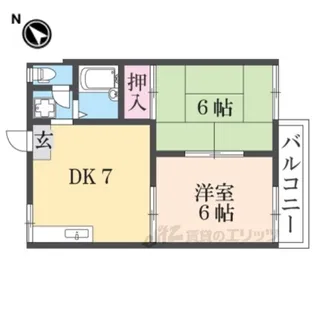 コーポ山川【2階】の間取り