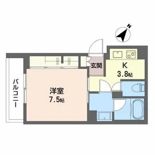 サングリーン八幡【2階】の間取り