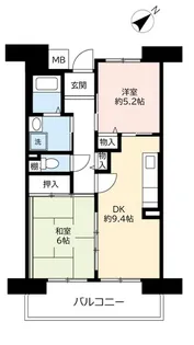 URパークタウン西武庫【3階】の間取り