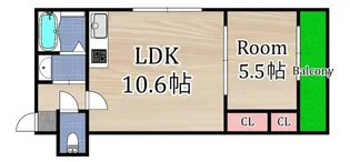 フジパレス深江橋I番館【3階】の間取り