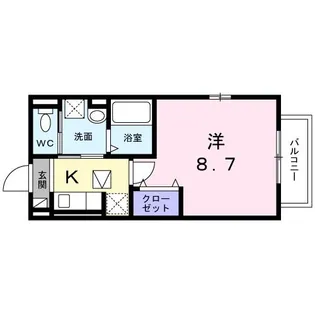 インゼル クライン【1階】の間取り