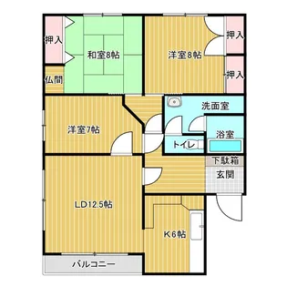 大和コーポ【2階】の間取り