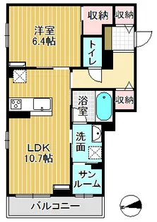 ミライエ シリウス EAST【1階】の間取り