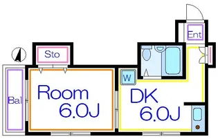 宮内サンハイツ西新井K棟【2階】の間取り