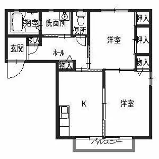 バウ ソリオC【2階】の間取り