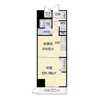 ライオンズマンション清水台【7階】の間取り