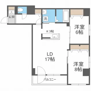 レゾ札幌【3階】の間取り