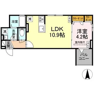 セレスティア南花畑V【3階】の間取り