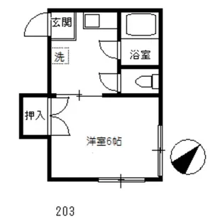 阿部荘【2階】の間取り