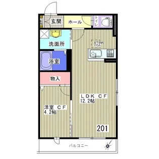シャーメゾン新宿【2階】の間取り
