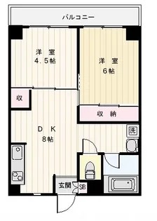 幡ヶ谷マンション【8階】の間取り