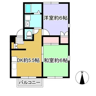 エステートピア三澤【2階】の間取り