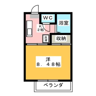 レーベン美里 A棟【2階】の間取り