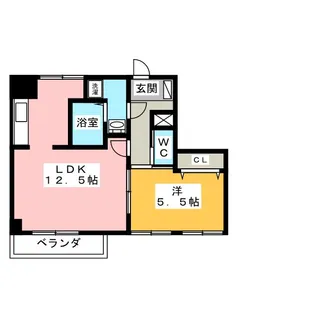 篠田セブンハイツ【3階】の間取り