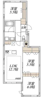 VIA DEL VENTOII【3階】の間取り