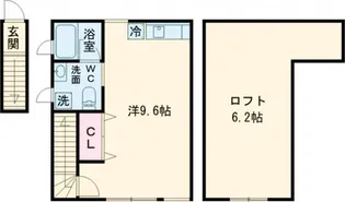 タウンカテッジ春江町II【2階】の間取り
