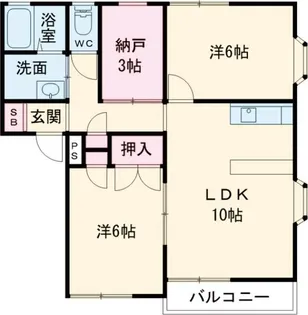 ジョイフルA【1階】の間取り