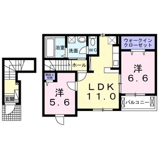 プレージア虫取【2階】の間取り