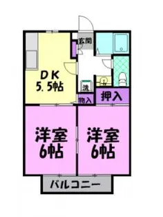 ビーライン686 C【2階】の間取り