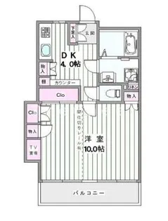 STUDIO IINO(スタジオイイノ)【2階】の間取り