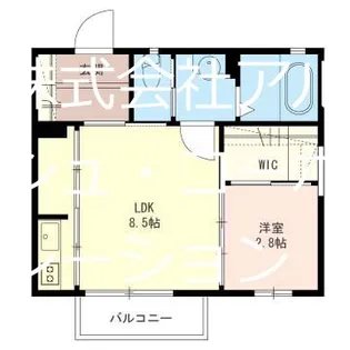 メゾンクローバーB【1階】の間取り