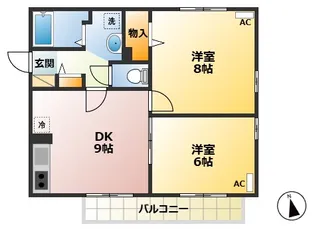 エスペランサ・セグード【2階】の間取り