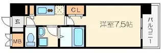 レジデンス本町靭公園(旧:レジディア靭公園)【11階】の間取り