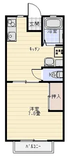 スプリングハイツA棟【2階】の間取り