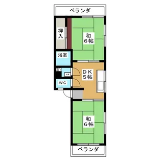 コーポホシヤ【2階】の間取り