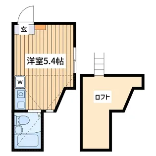 ユナイト和田町スウィーツアンサンブル【2階】の間取り