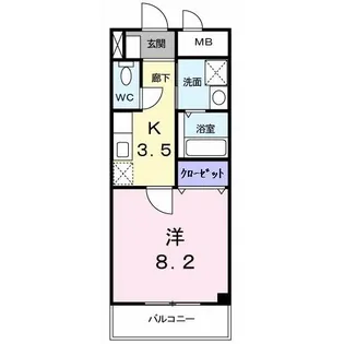 スタディオ・フラット田島の間取り