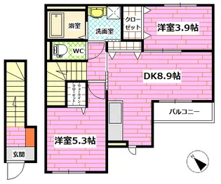 スターテラス長楽寺【2階】の間取り