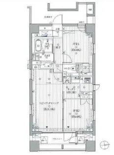 コスモグラシア芝大門【12階】の間取り