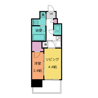 シーズンフラッツ矢場【9階】の間取り