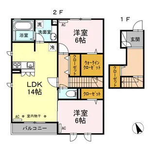 パセオ28【2階】の間取り
