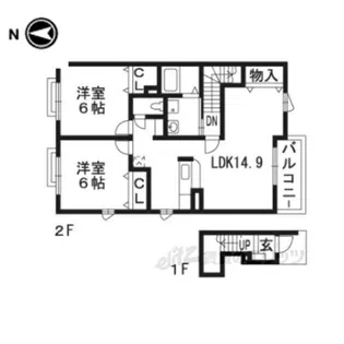 サンフォレスト【2階】の間取り