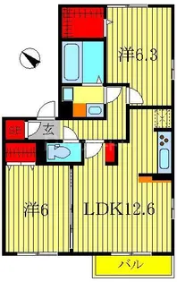 アルページュA【1階】の間取り