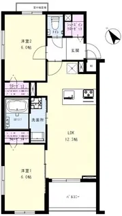 Orchard Court I【3階】の間取り
