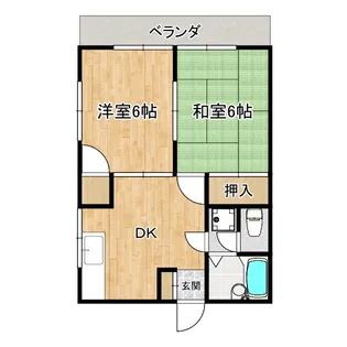 スカイコースト【1階】の間取り