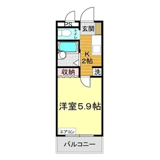ヴィラ・ルミエール No.1【2階】の間取り