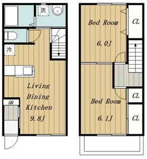 TERU HOUSE【2階】の間取り