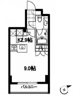 フレンシア麻布十番サウス【8階】の間取り