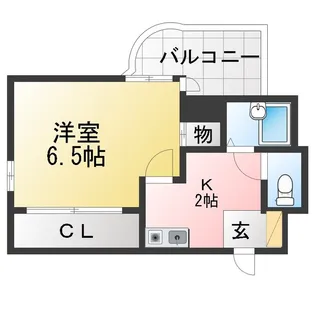 Y2ジングウ【2階】の間取り