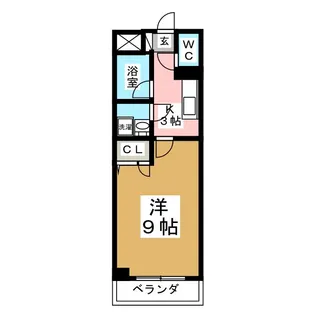 ウエスト7泉【5階】の間取り