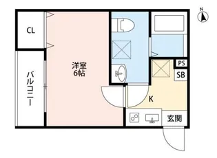 コムディエノ【2階】の間取り