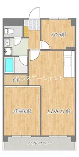 リヴMO-5【5階】の間取り
